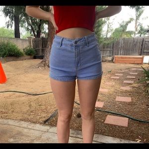 Kendall and Kylie Jean high rise shorts